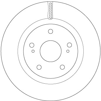 Brake Disc - DF6576 TRW