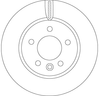Brake Disc - DF6589S TRW