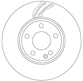 Bremsscheibe - DF6591 TRW