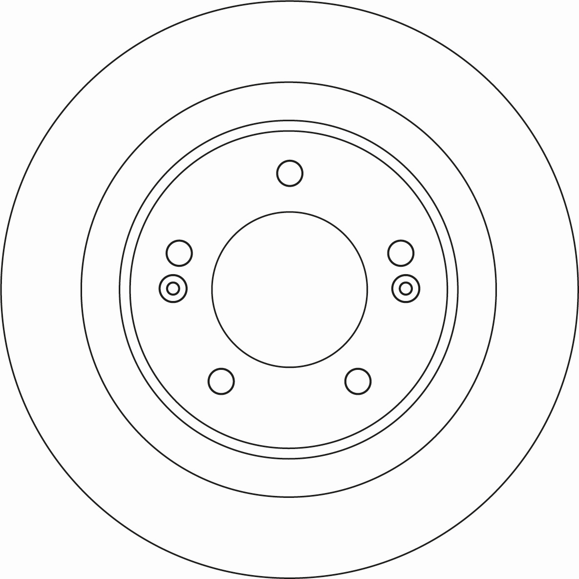 Brake Disc - DF6599 TRW