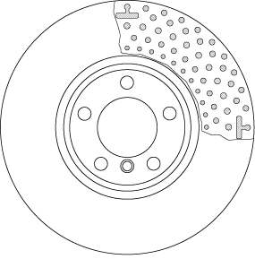 Brake Disc - DF6603S TRW