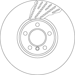 Brake Disc - DF6611S TRW