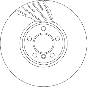 Brake Disc - DF6612S TRW