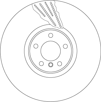 Brake Disc - DF6619S TRW