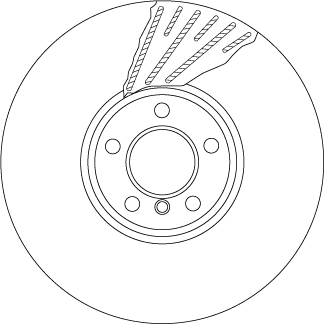 Bremsscheibe - DF6622S TRW