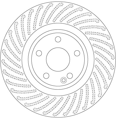 Bremsscheibe - DF6631 TRW