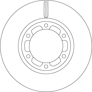 Brake Disc - DF6640S TRW