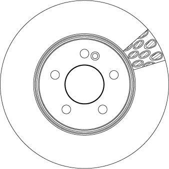 Brake Disc - DF6641S TRW