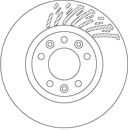 Brake Disc - DF6657 TRW