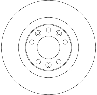 Brake Disc - DF6667 TRW