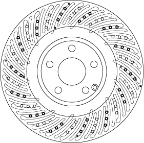 Bremsscheibe - DF6674S TRW