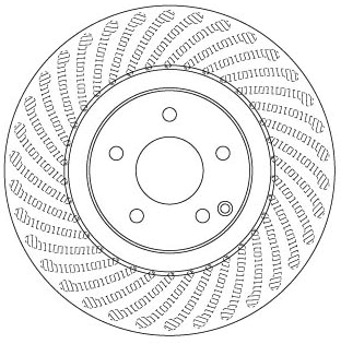 Brake Disc - DF6682S TRW