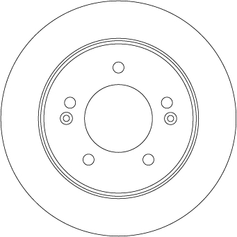 Brake Disc - DF6725 TRW