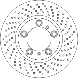 Brake Disc - DF6779S TRW