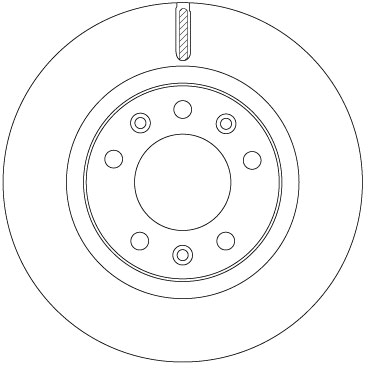 Brake Disc - DF6785 TRW