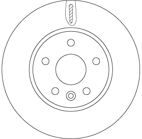 Bremsscheibe - DF6819 TRW