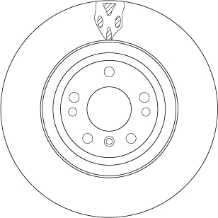 Brake Disc - DF6833S TRW