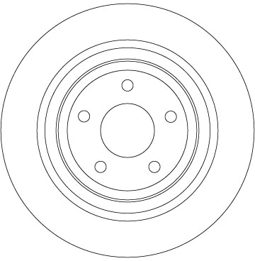 Brake Disc - DF6872 TRW