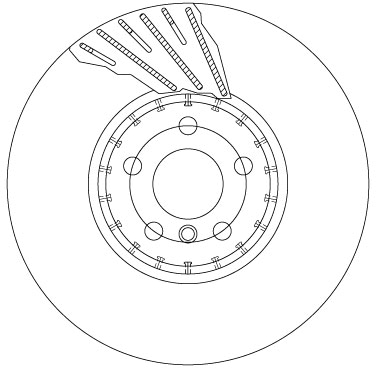 Brake Disc - DF6891S TRW