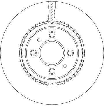 Brake Disc - DF6904 TRW