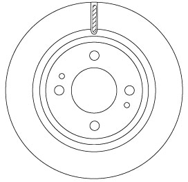 Brake Disc - DF6908 TRW