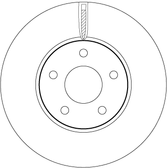 Brake Disc - DF6975 TRW