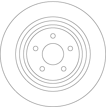 Brake Disc - DF6976 TRW