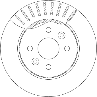 Brake Disc - DF7178 TRW