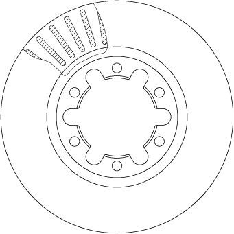 Bremsscheibe - DF7237 TRW