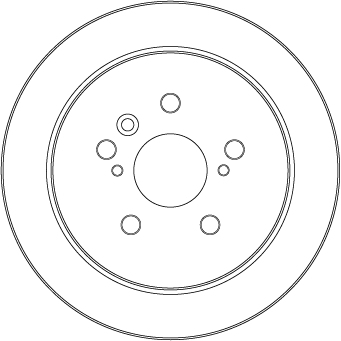Brake Disc - DF7257 TRW
