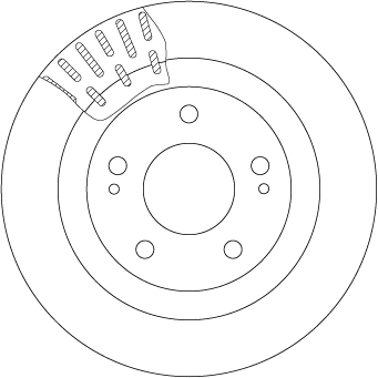 Brake Disc - DF7276 TRW