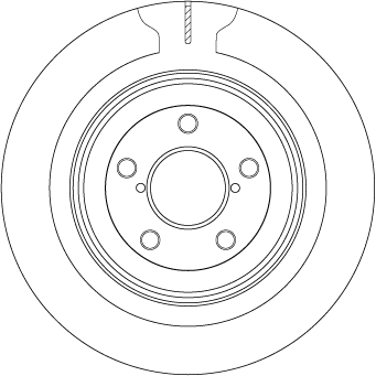 Brake Disc - DF7328 TRW