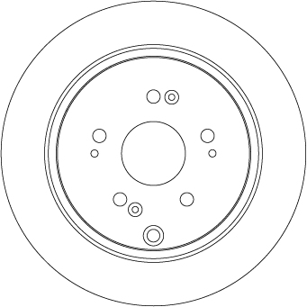 Bremsscheibe - DF7374 TRW