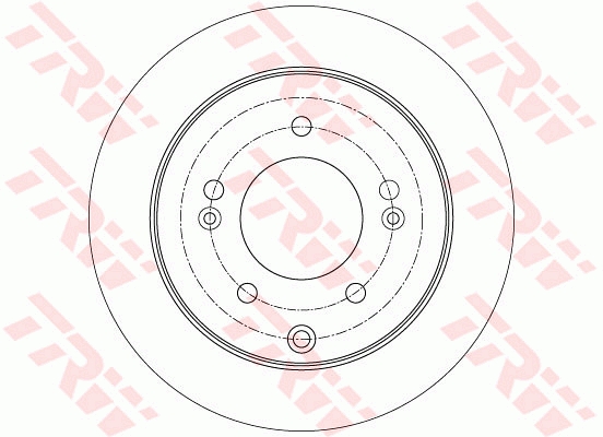 Brake Disc - DF7819 TRW