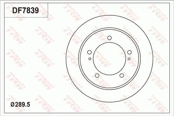 Discofreno - DF7839 TRW