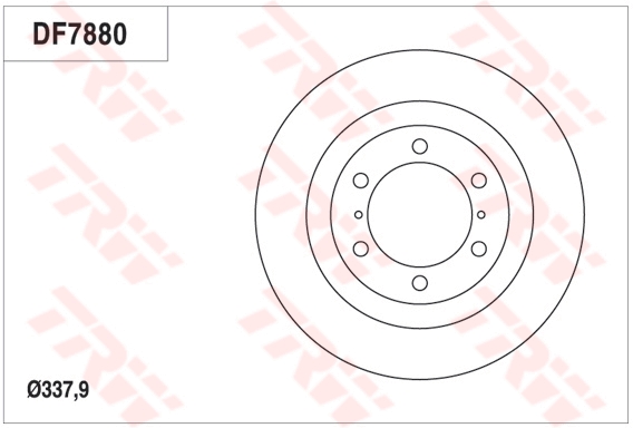 Bremsscheibe - DF7880S TRW