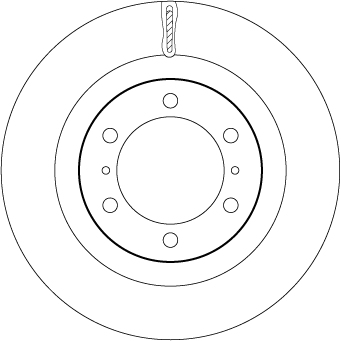 Brake Disc - DF7880S TRW