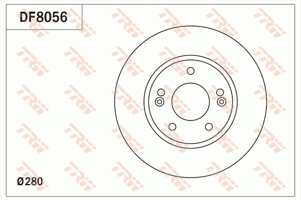 Brake Disc - DF8056 TRW