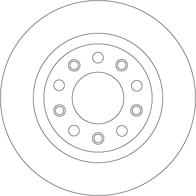 Bremsscheibe - DF8070 TRW