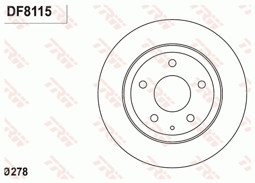 Discofreno - DF8115 TRW