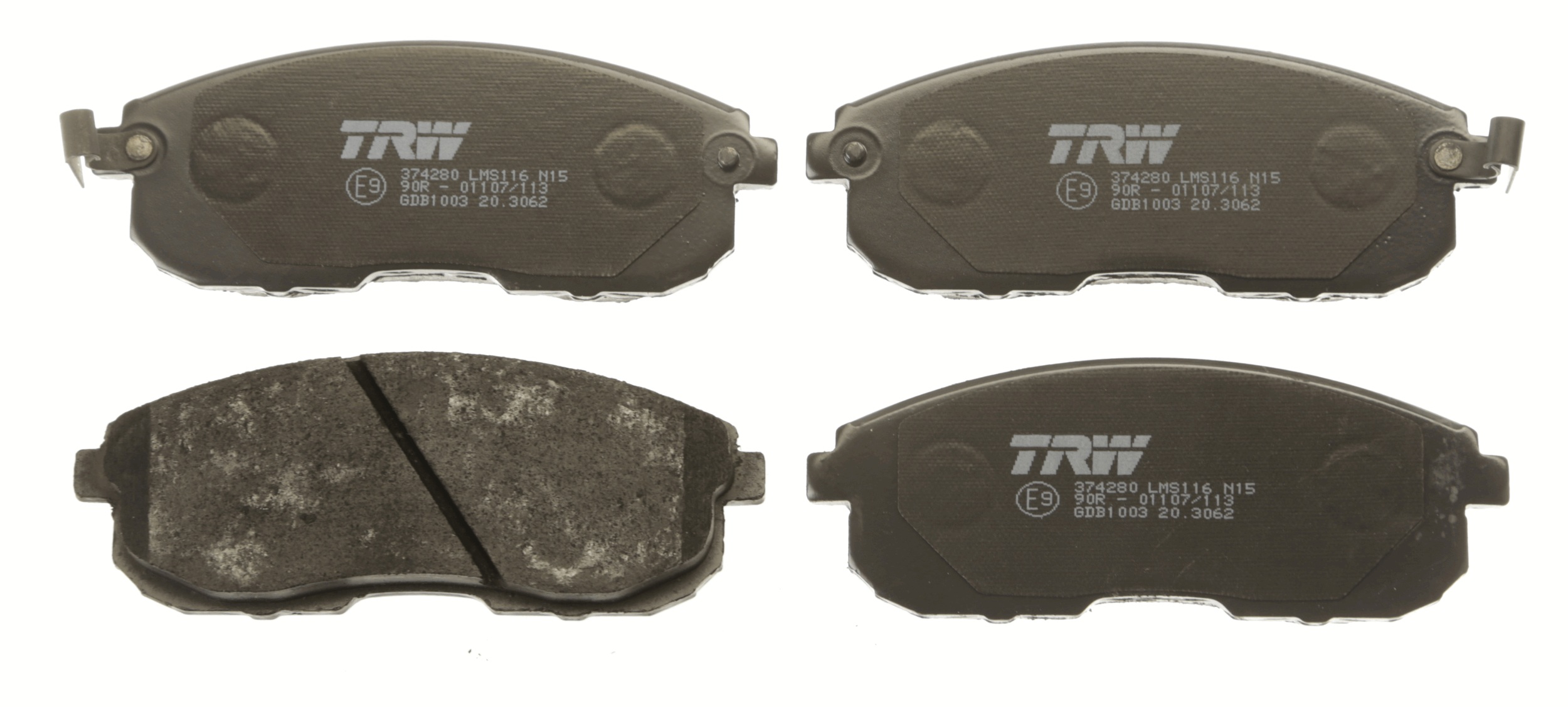 Brake Pad Set, disc brake - GDB1003 TRW