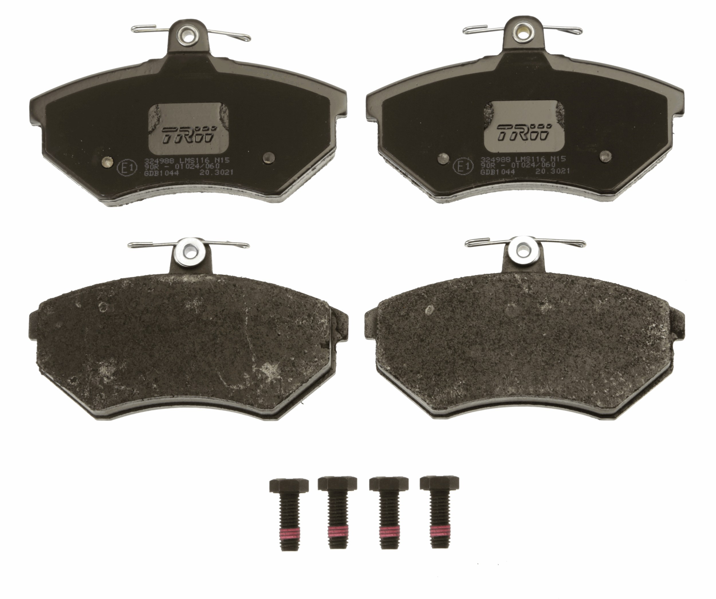 Kit pastiglie freno, Freno a disco - GDB1044 TRW