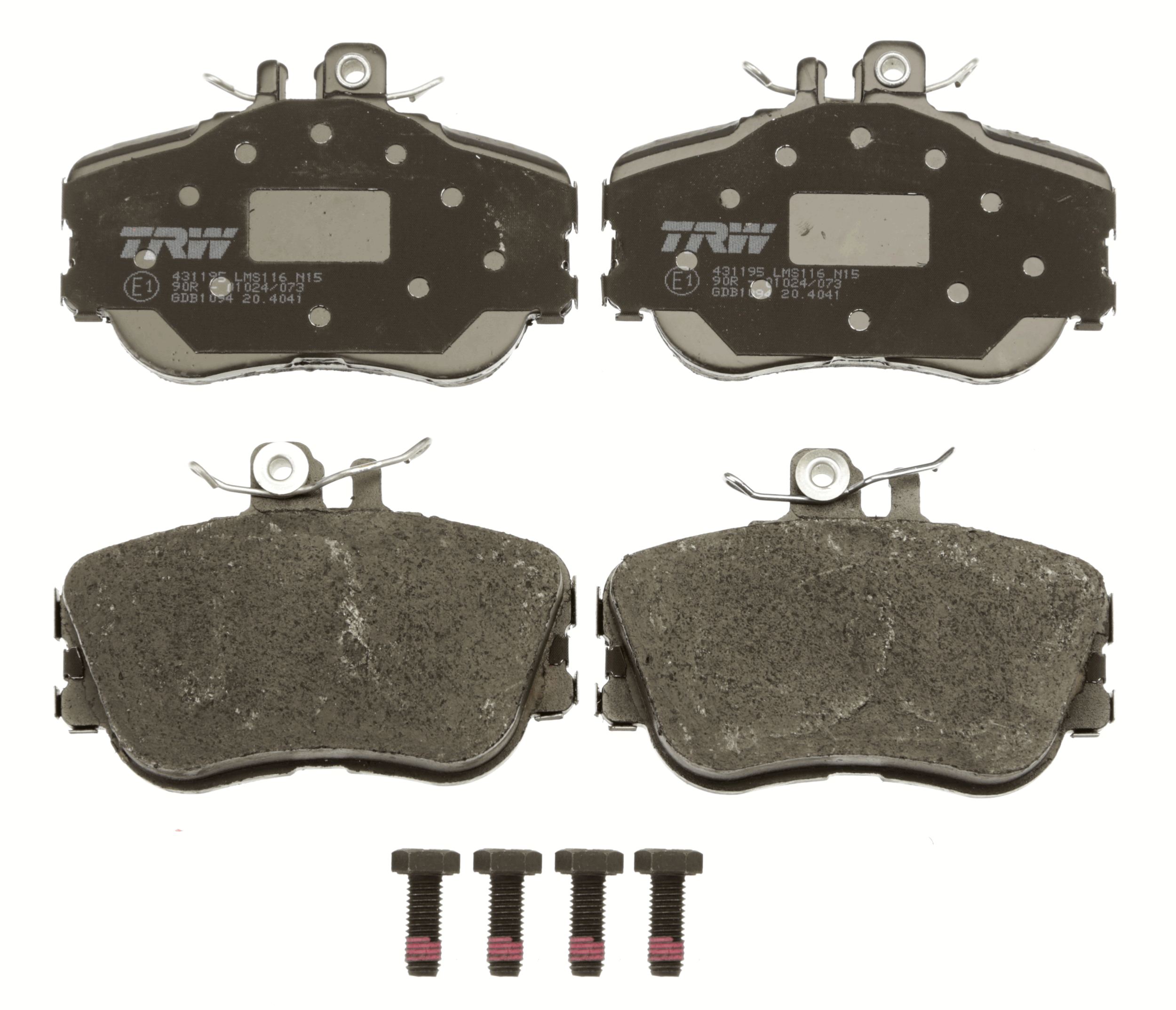 Brake Pad Set, disc brake - GDB1094 TRW