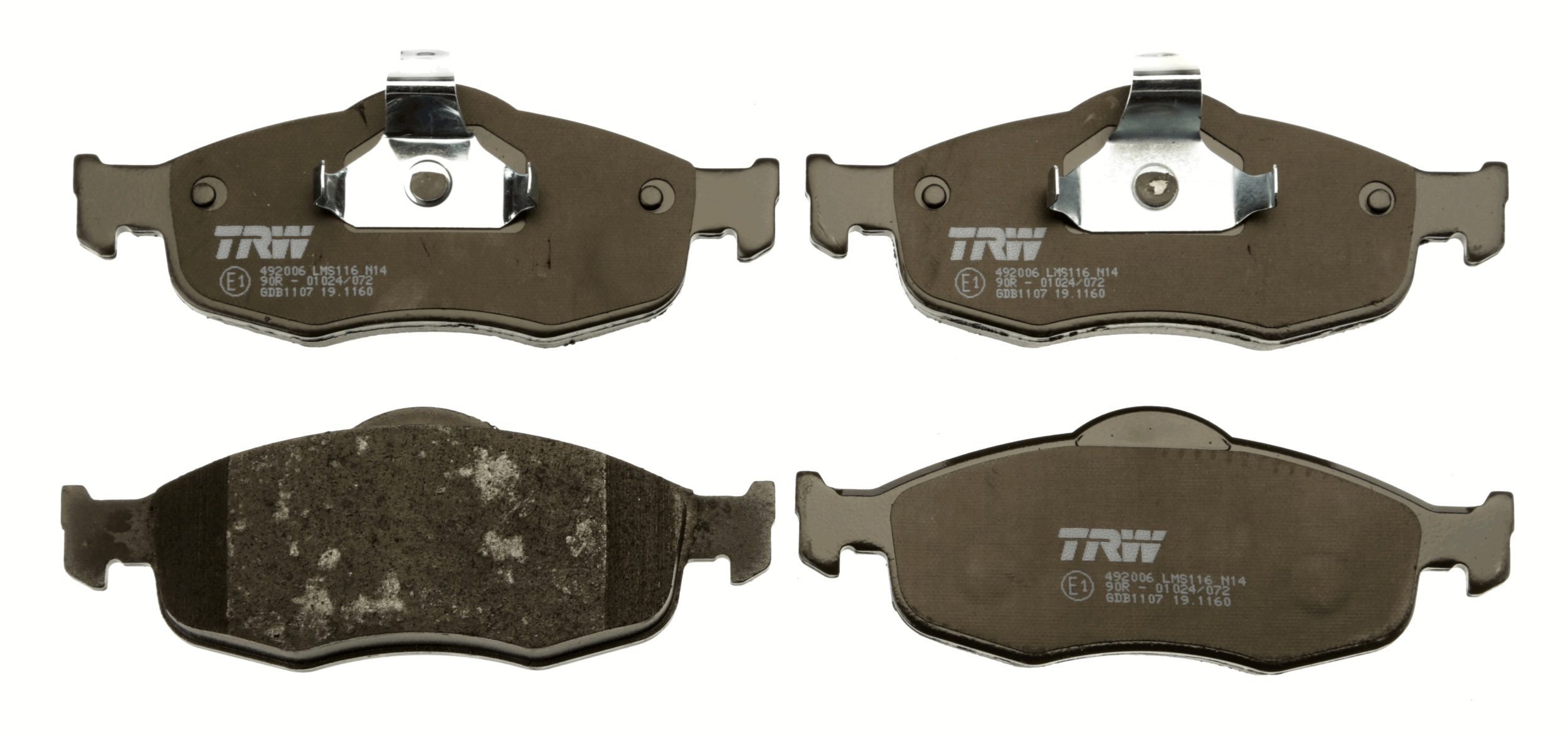 Brake Pad Set, disc brake - GDB1107 TRW