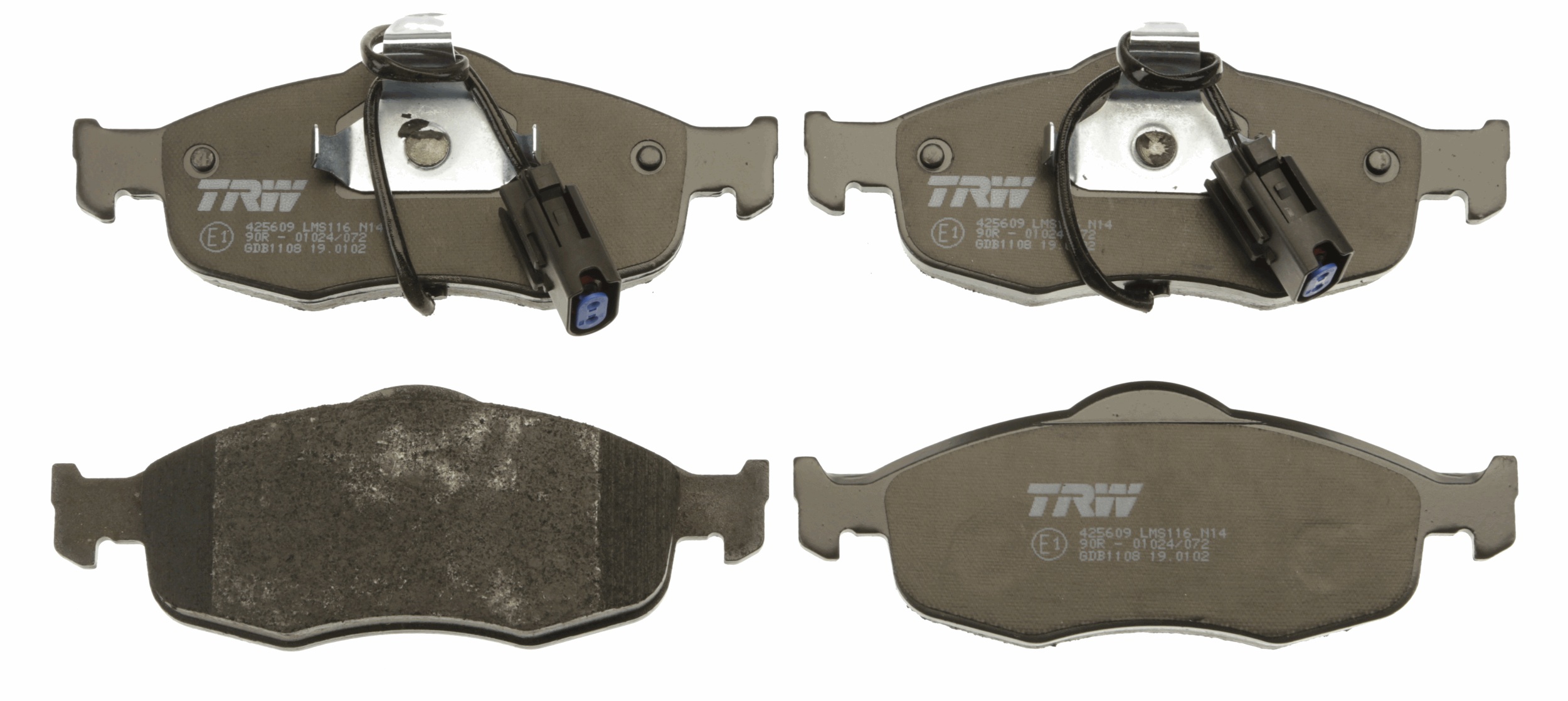 Brake Pad Set, disc brake - GDB1108 TRW