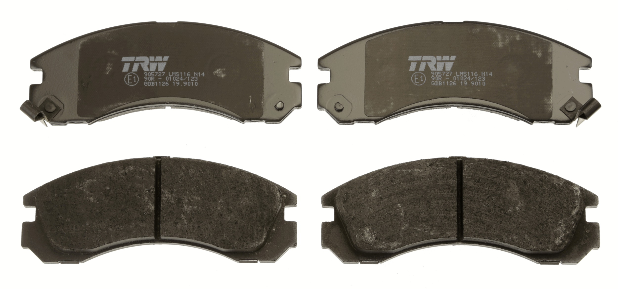 Brake Pad Set, disc brake - GDB1126 TRW