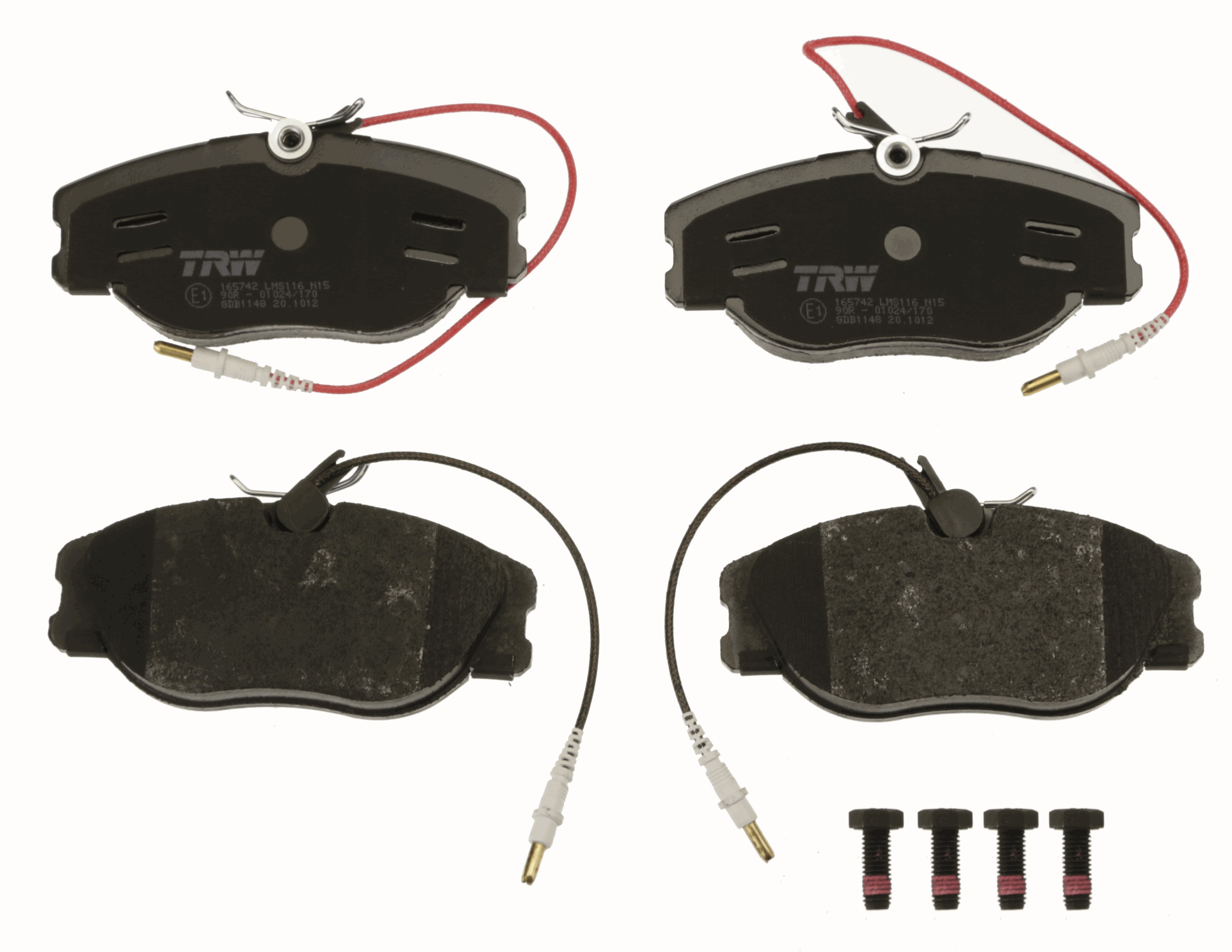 Brake Pad Set, disc brake - GDB1148 TRW