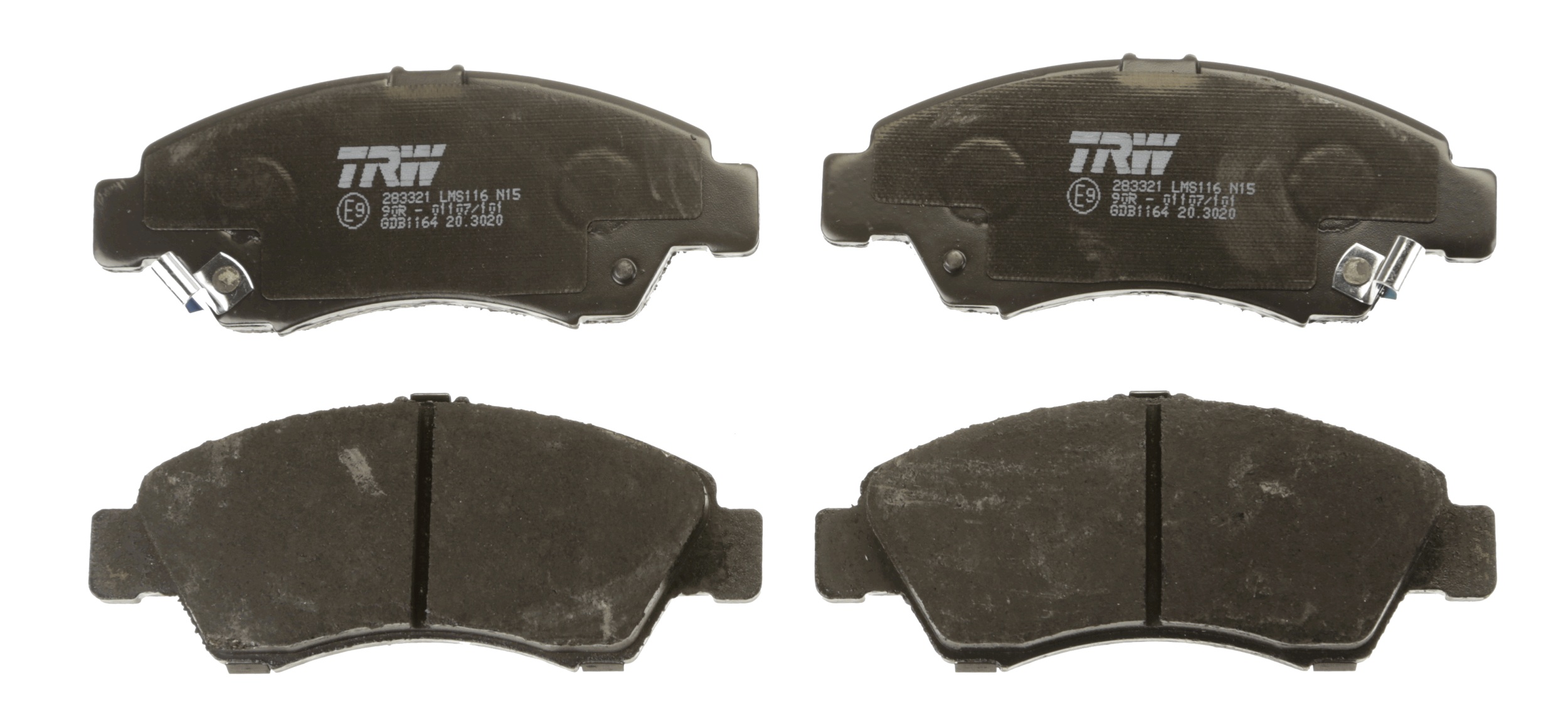 Brake Pad Set, disc brake - GDB1164 TRW