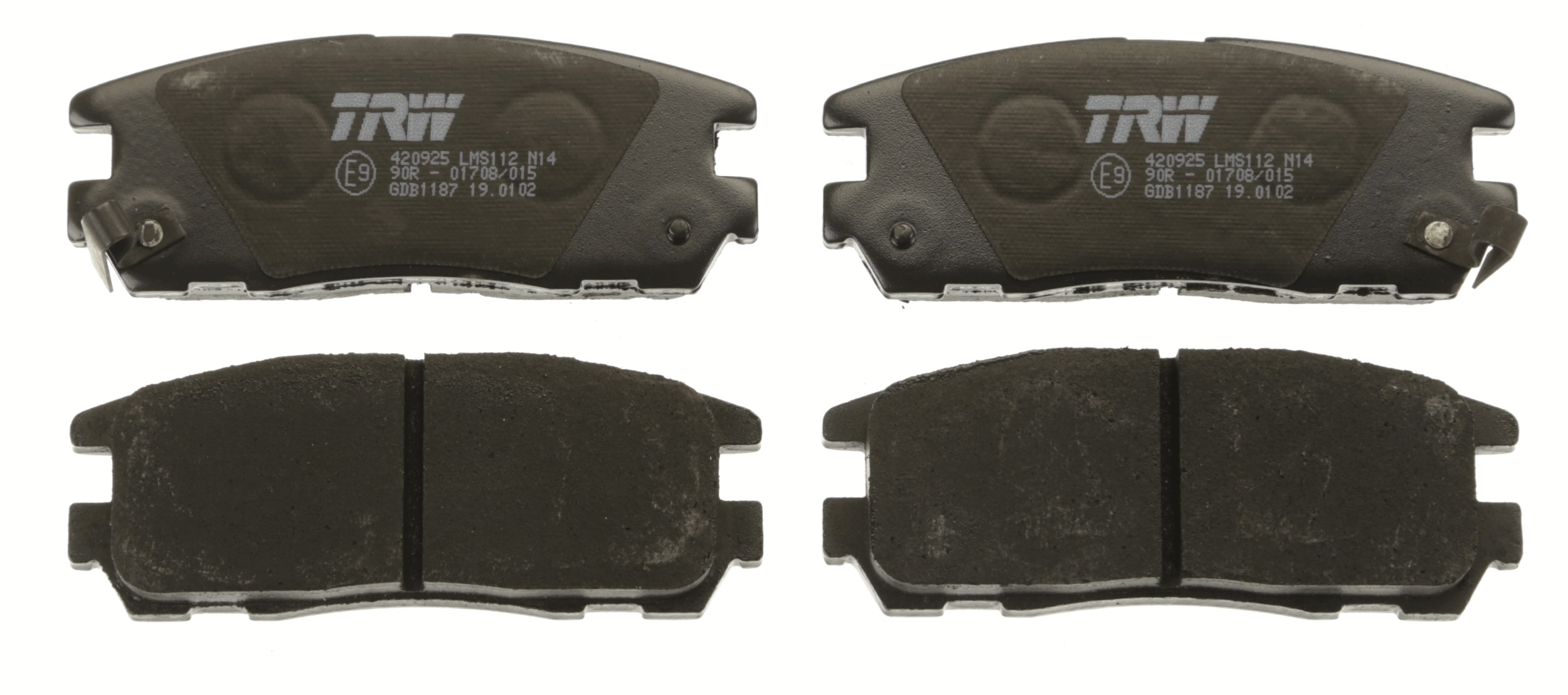 Brake Pad Set, disc brake - GDB1187 TRW