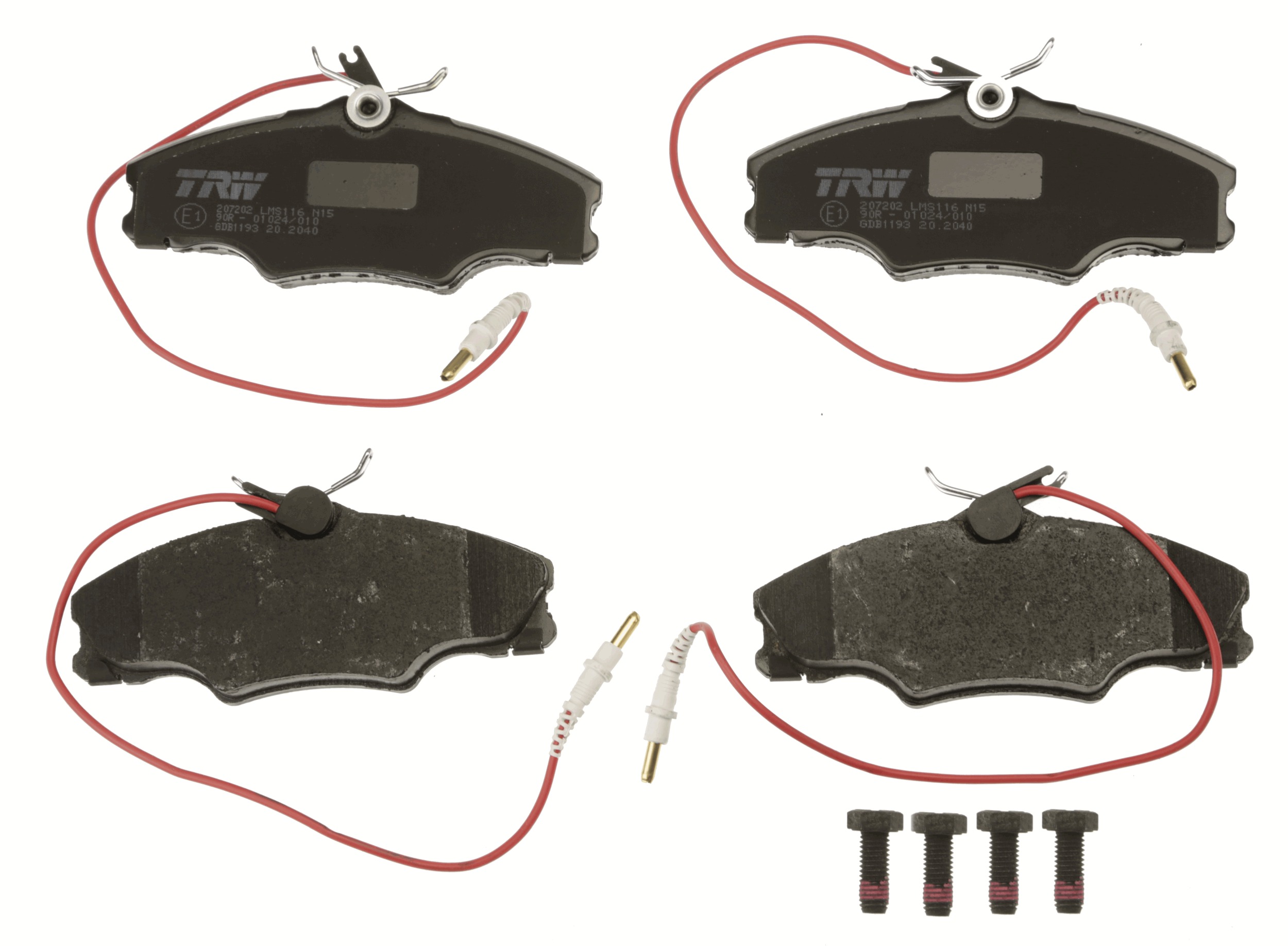 Brake Pad Set, disc brake - GDB1193 TRW